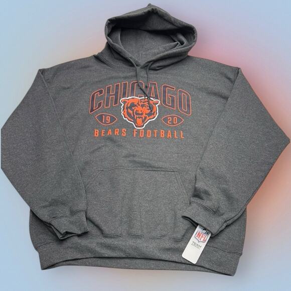 NFL Chicago Bears Men’s Large Gray Hoodie Sweatshirt - Picture 1 of 2